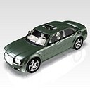 3d car chrysler 300 luxury