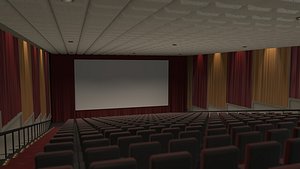 3d model of movie theater stadium seating