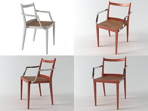 play wooden armchair 3D model