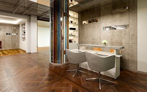 3D Modern Barber shop - 3ds max Vray model