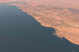 NEOM city topography Saudi Arabia collection of all 35 tiles