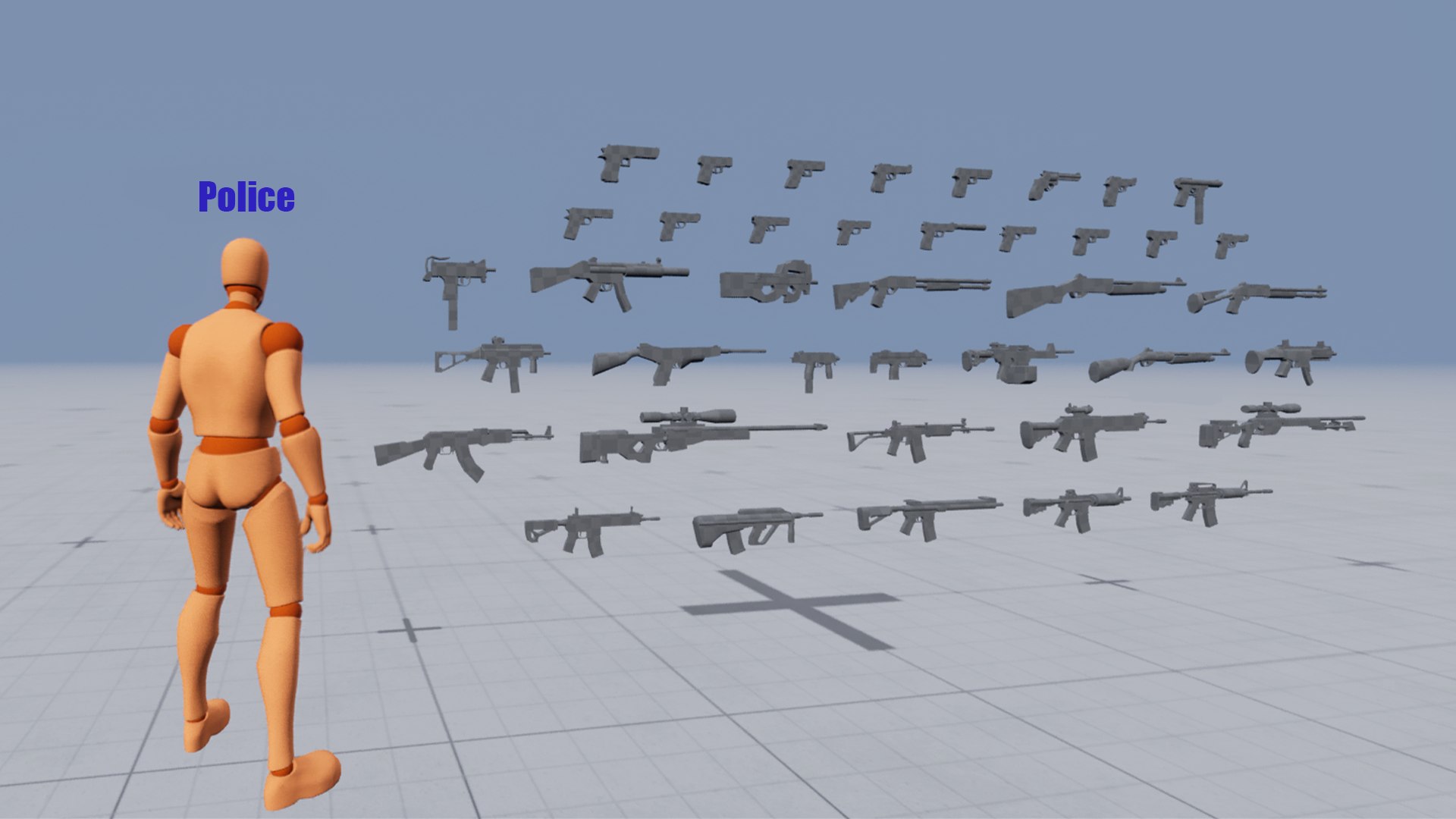 3D Kit With 40 Lowpoly Weapons - TurboSquid 2345494