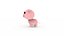 3D Cartoon Pig v001 character