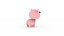 3D Cartoon Pig v001 character