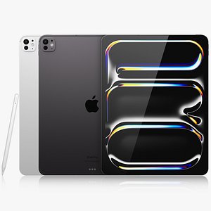 3D Apple iPad Pro M4 13-inch All Colors