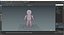 Plastic Stickman Rigged Black for Maya