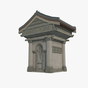 Asian Ancient Architecture and Urban Landscape 3D model