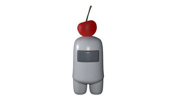 White crewmate 3D - TurboSquid 1676150