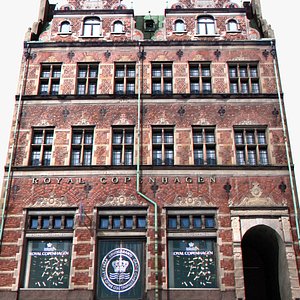 photorealistic european building 3d model