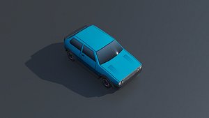 Low Poly Cars - 11 Cars - SUV Game-ready 3D model 3D