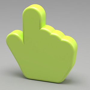 3D model Hand index thumb v2