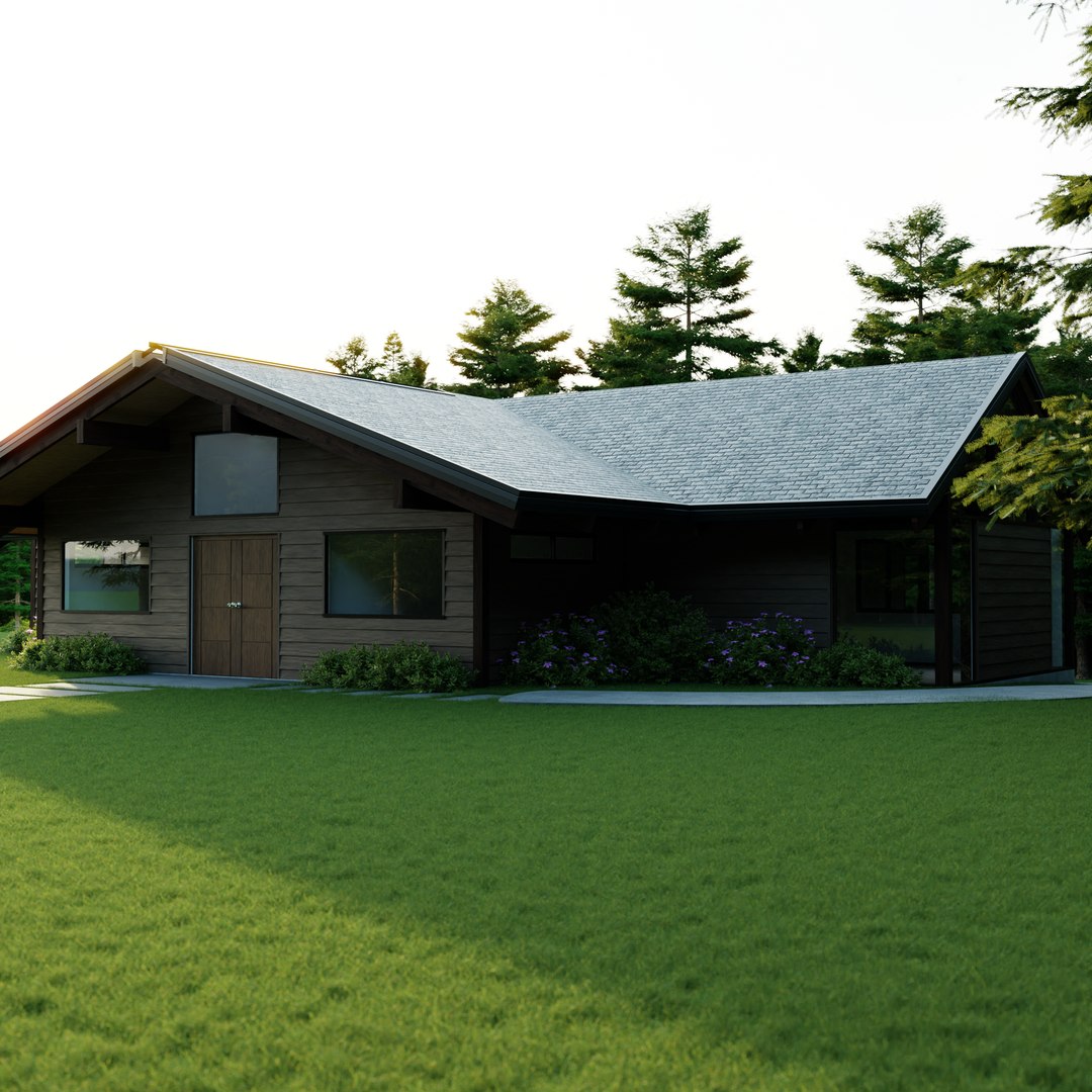 Wooden House In The Forest Model - TurboSquid 2064330