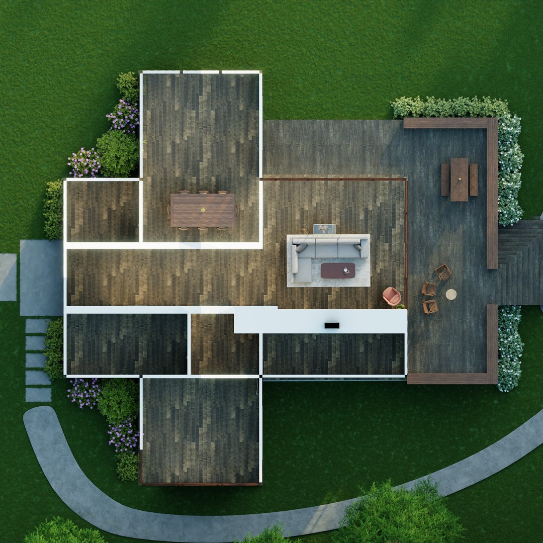 Wooden House In The Forest Model - TurboSquid 2064330