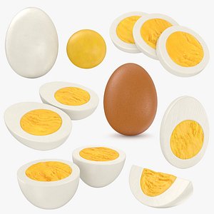 Hard Boiled Egg Collection 3D