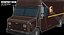 3D ups delivery truck