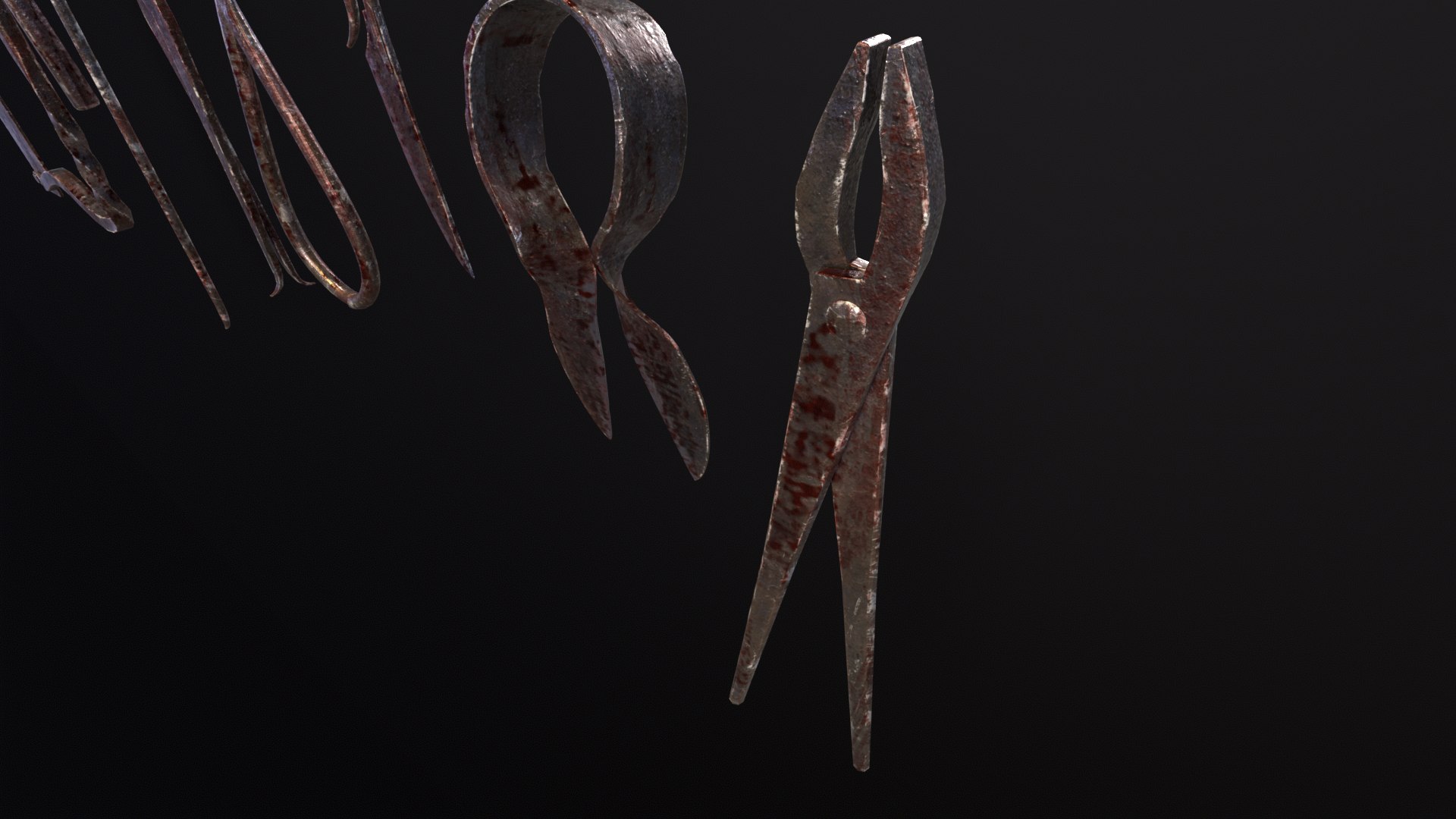 Torture Tools Set 3D Model - TurboSquid 2198266