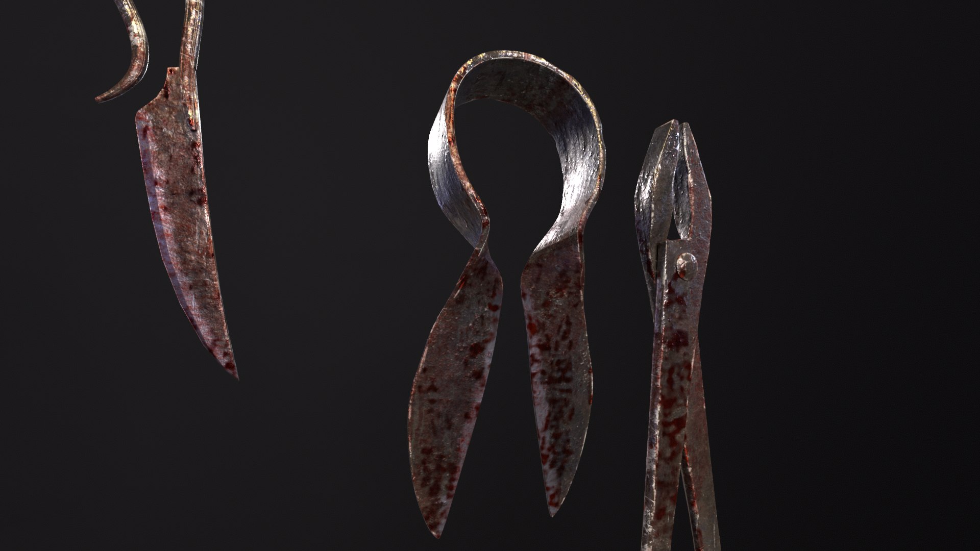 Torture Tools Set 3D Model - TurboSquid 2198266