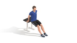 animations exercise man 3D model