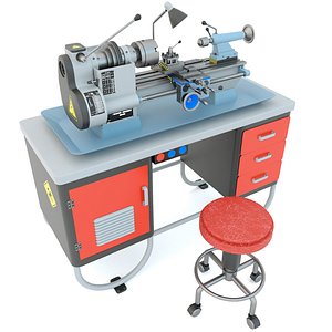 3D MN-80 Industrial desktop turning machine tool
