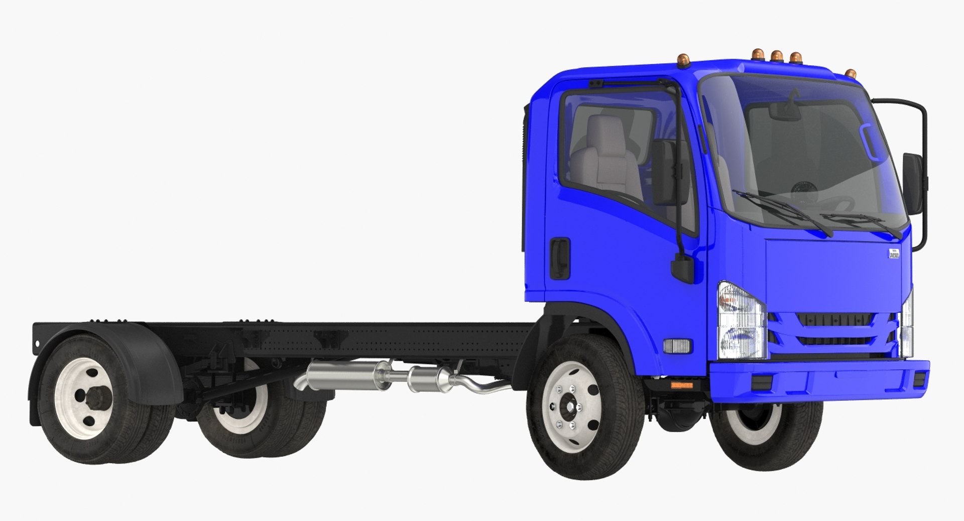 Commercial Truck Rigged 3D Model 3D model preview