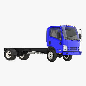 3D commercial truck generic rigged