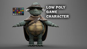 3D TURTLE 2 GAME READY CHARACTER LOW POLY RIGGED