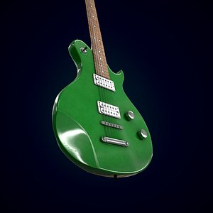 Electric guitar Homage HEG-620 3D