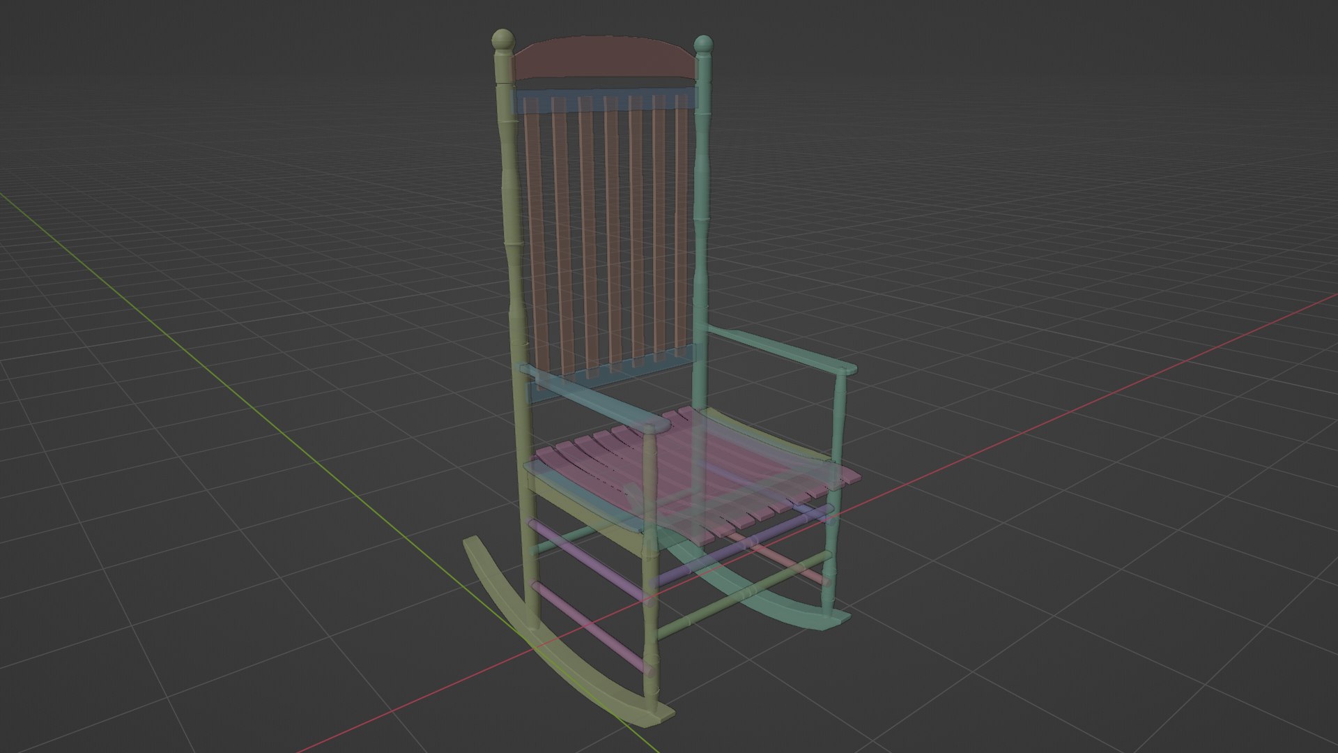 Rocking Chair 3D - TurboSquid 2135627