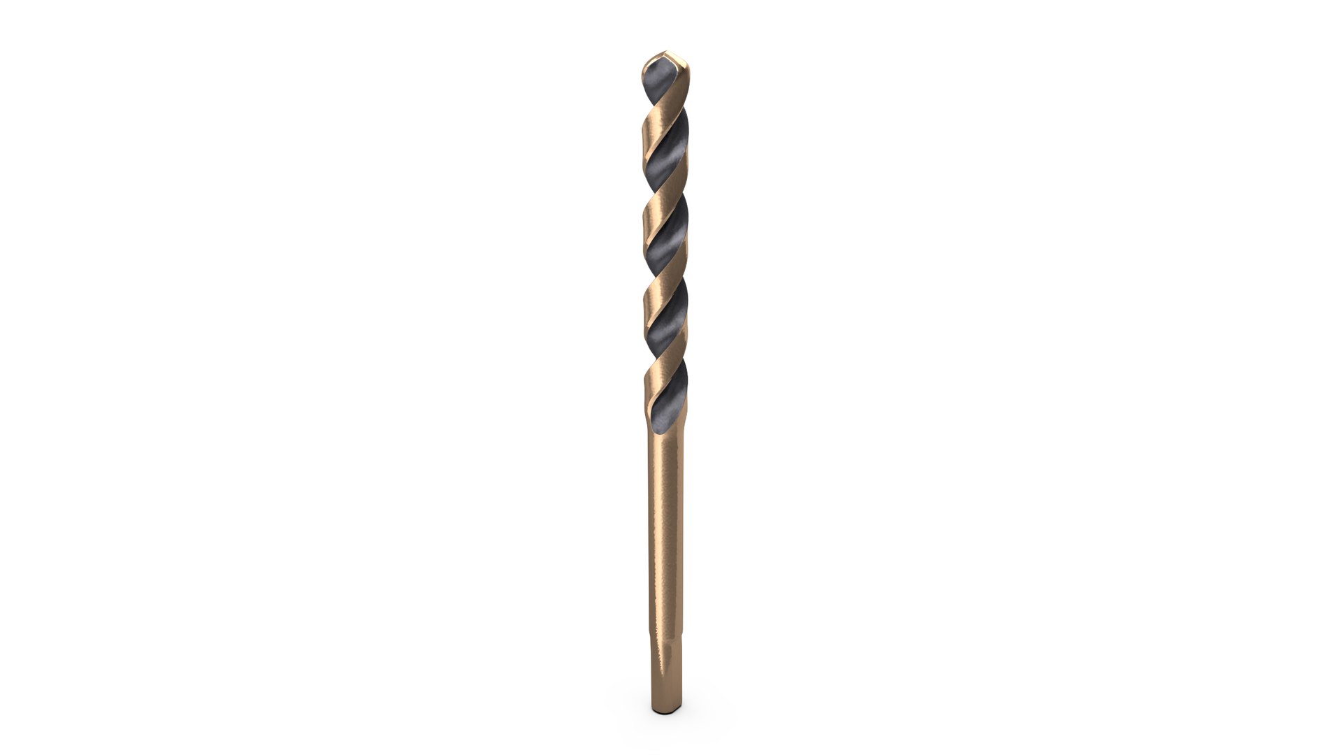 3D Gold Ferrous Drill Bit Model TurboSquid 2080775