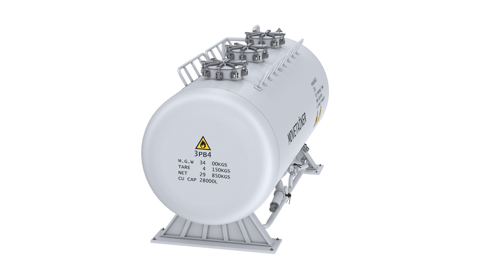 Industrial Gas Tank 3D Model - TurboSquid 2415352