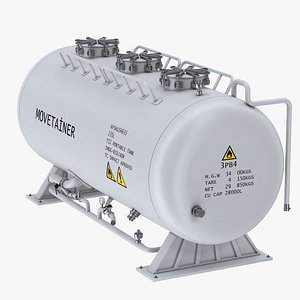Industrial Gas Tank 3D model