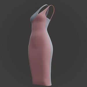 Asymmetric Straps Bodycon Dress