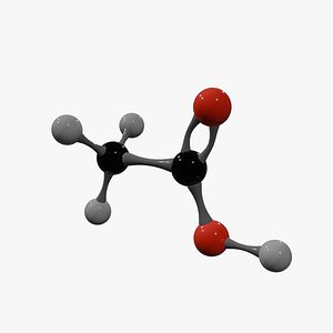 Acetic acid Molecule