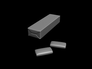 chewing gum 3d model