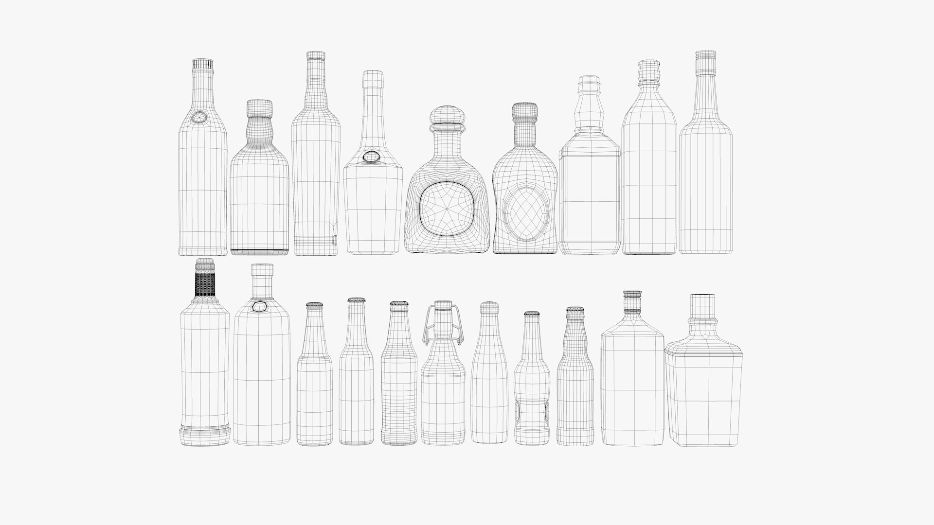 liquor bottles 3D https://p.turbosquid.com/ts-thumb/i9/RVxtR0/Zaeogxlk/08/jpg/1581604481/1920x1080/fit_q87/781e6932481b94f658fa53bed2ad8895df2d7b21/08.jpg