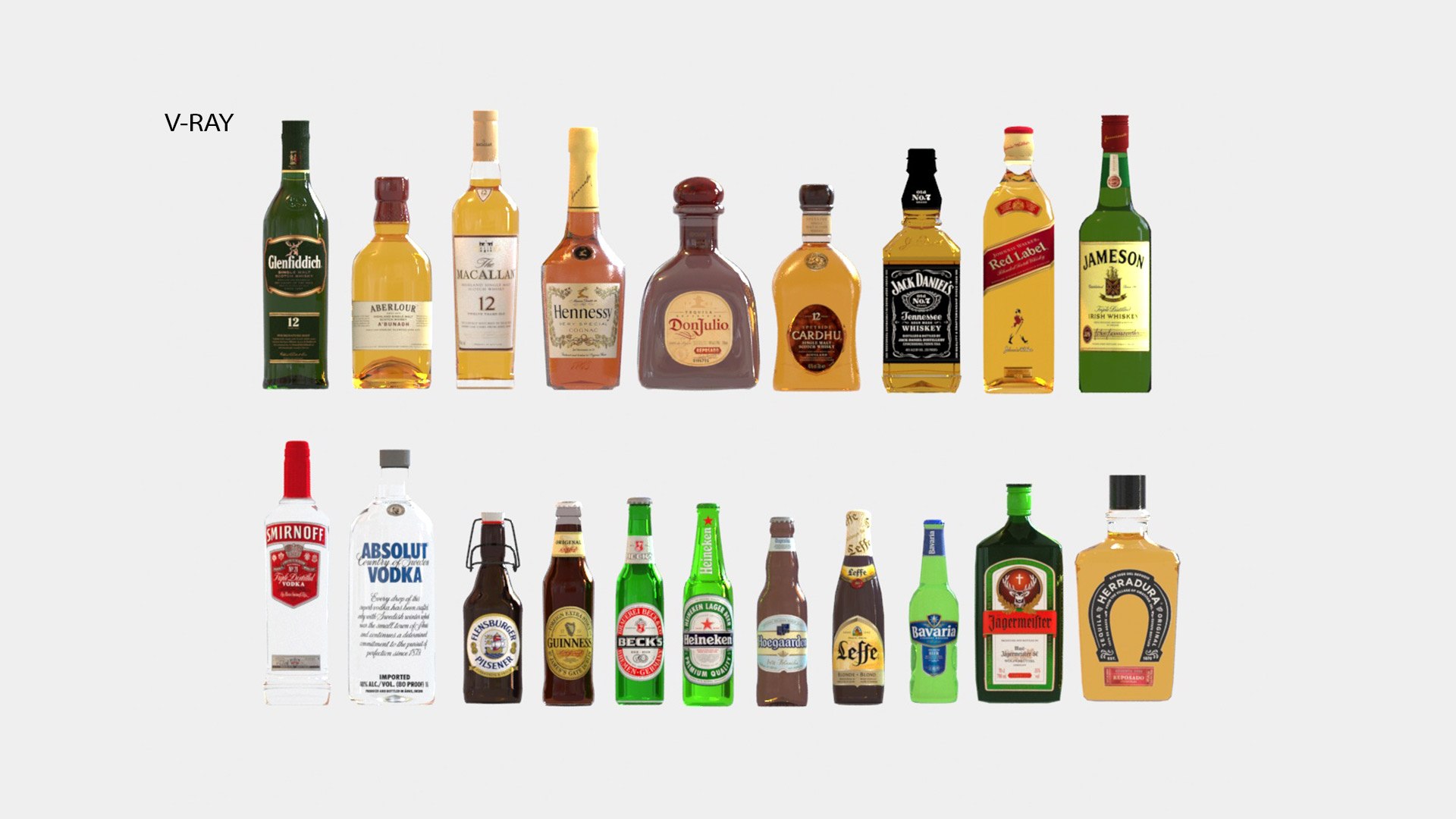 liquor bottles 3D https://p.turbosquid.com/ts-thumb/i9/RVxtR0/tA/vray/jpg/1693991471/1920x1080/fit_q87/e1d29dd5fb2e2fe9ea8a7eee94062ff6864d62ef/vray.jpg