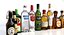 liquor bottles 3D