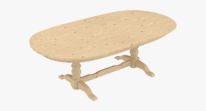 dining wooden table 3ds