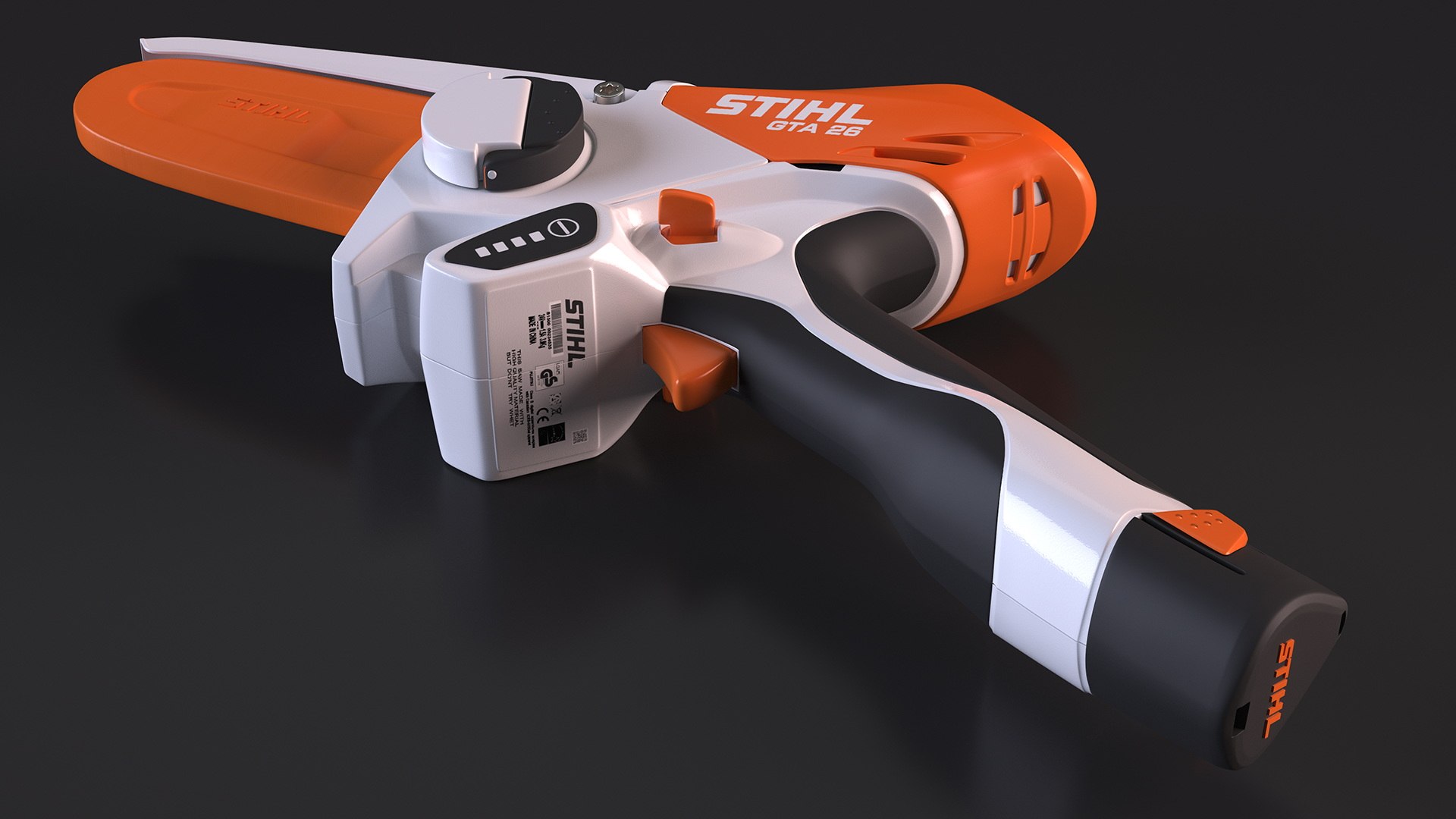 STIHL GTA 26 Electric Mini Chainsaw Garden Pruner 3D model https://p.turbosquid.com/ts-thumb/i9/VHvhZo/yG/stihlgta26electricminichainsawgardenprunerc4dmodel006/jpg/1681865399/1920x1080/fit_q87/d89ffdcf76e88bf5802131e984ee26fba9ddd3e6/stihlgta26electricminichainsawgardenprunerc4dmodel006.jpg