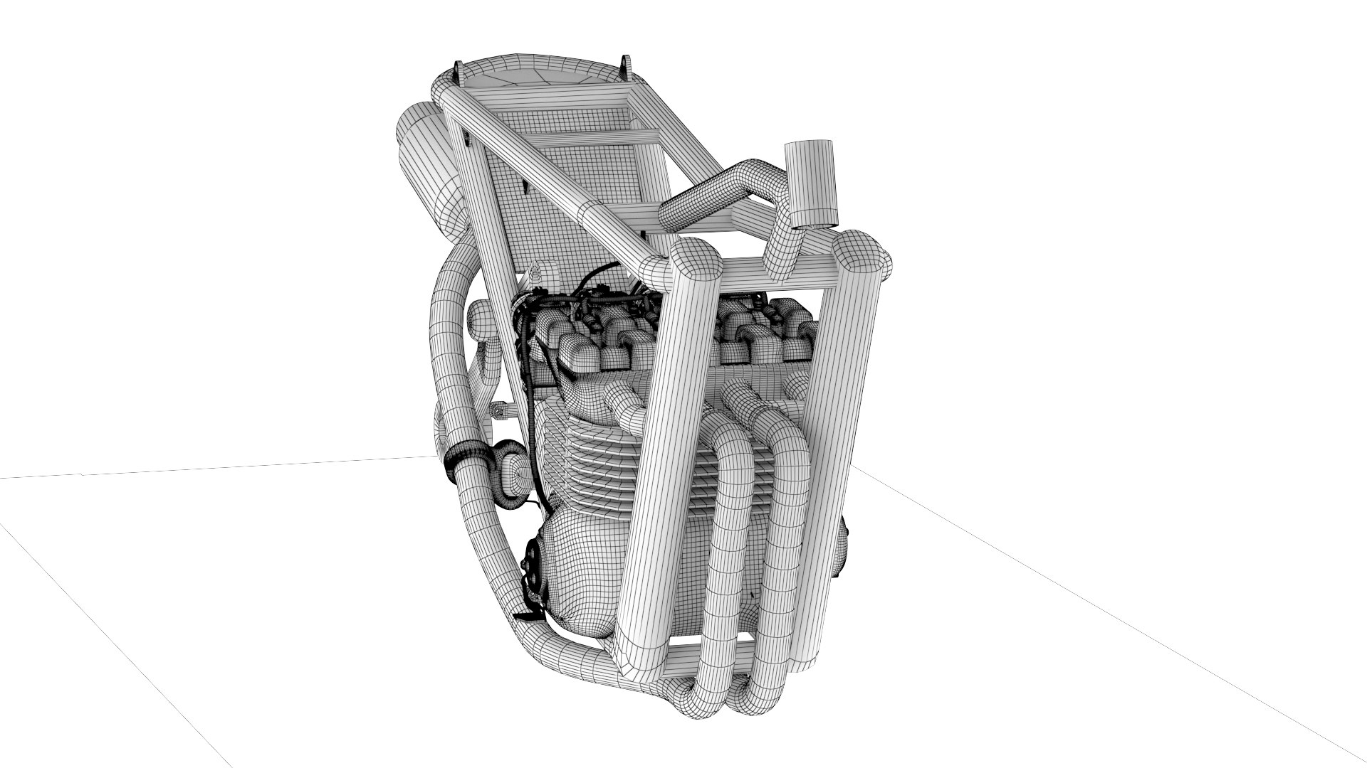 Motorcycle Base 3 3D Model - TurboSquid 2364665