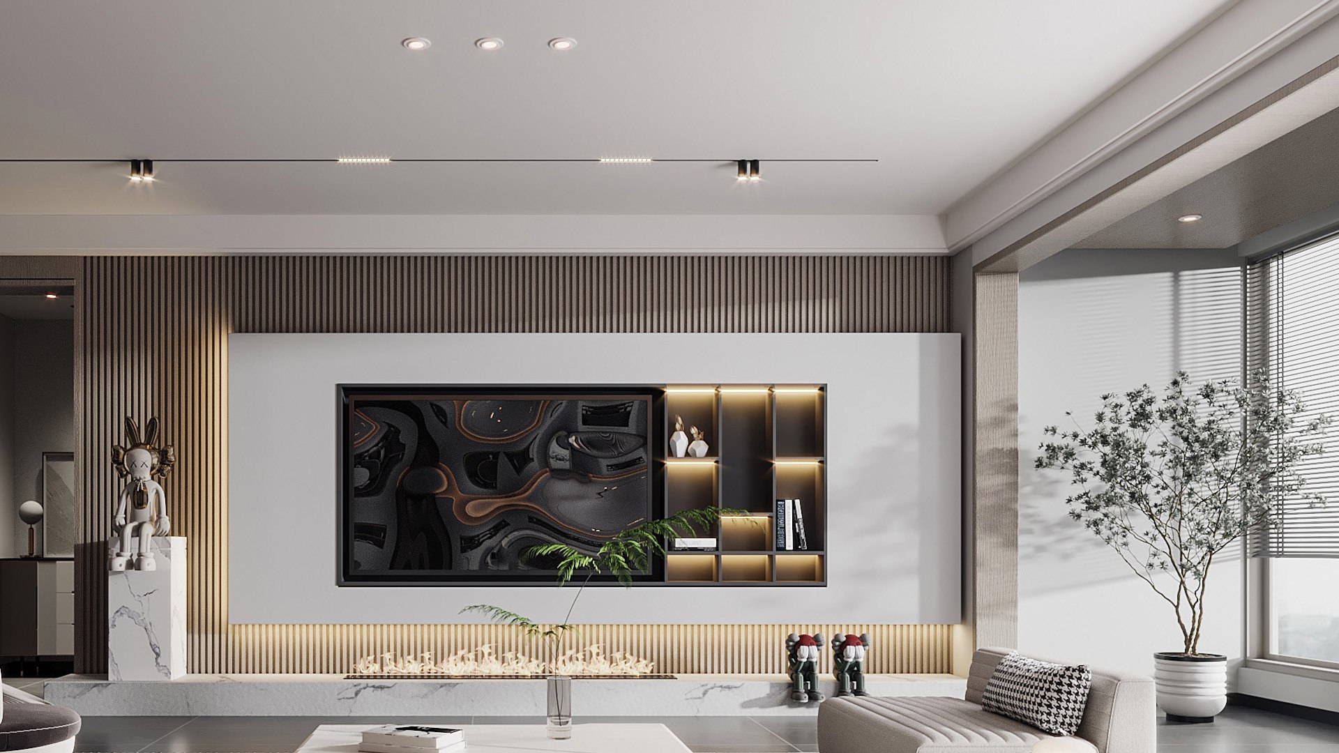 Modern Living Room 3D Model - TurboSquid 2075043