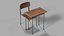 Cadeira e mesa para sala de aula