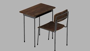 Classroom Chair And Table model
