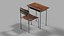 Cadeira e mesa para sala de aula