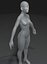 Modello 3D animato e truccato con base del corpo femminile 10k poligoni