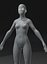 Modello 3D animato e truccato con base del corpo femminile 10k poligoni