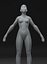 Modello 3D animato e truccato con base del corpo femminile 10k poligoni