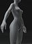 Modello 3D animato e truccato con base del corpo femminile 10k poligoni