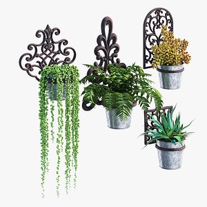Wall-mounted french 3D model