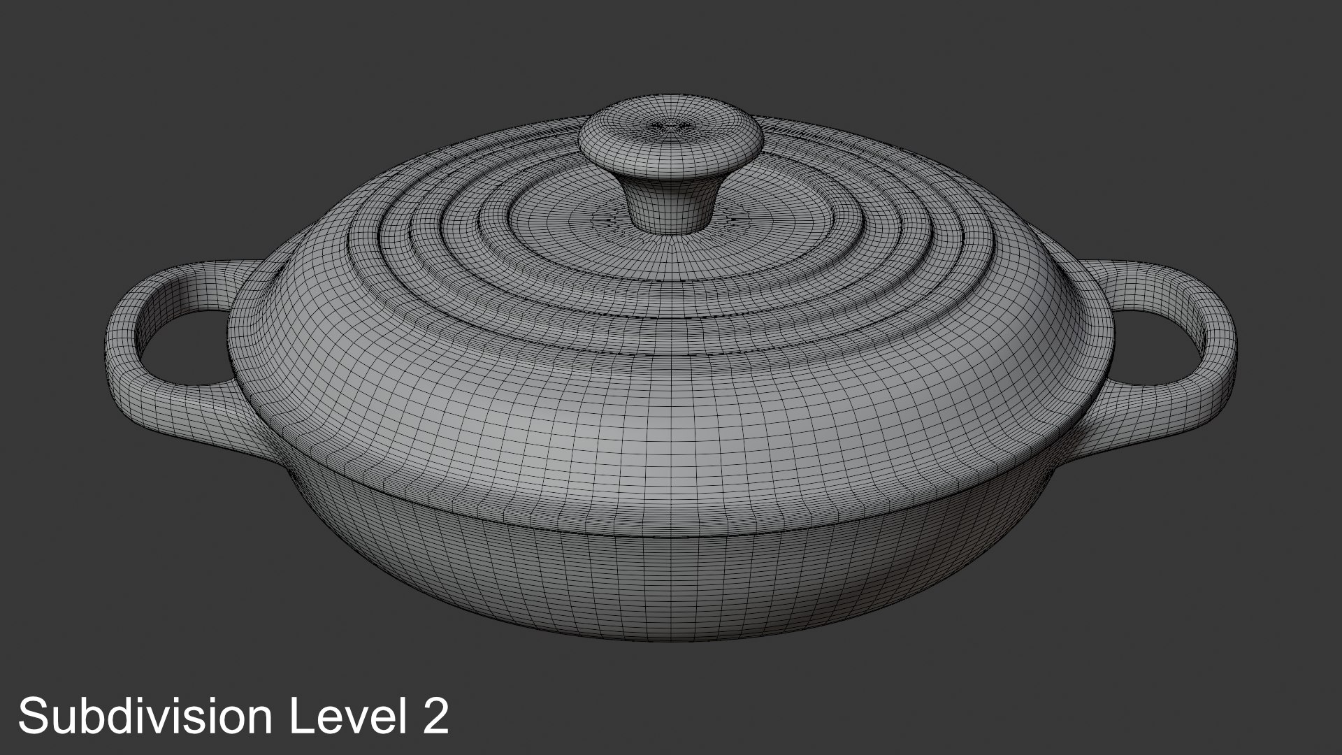 Cast Iron Shallow Casserole Pot 3D model https://p.turbosquid.com/ts-thumb/i9/ekQYqf/7z/wireframesubdivisionlevel2/png/1788897956/1920x1080/fit_q87/d107141f9cc8bc3abc68a90d19b9308dafedbe9f/wireframesubdivisionlevel2.jpg